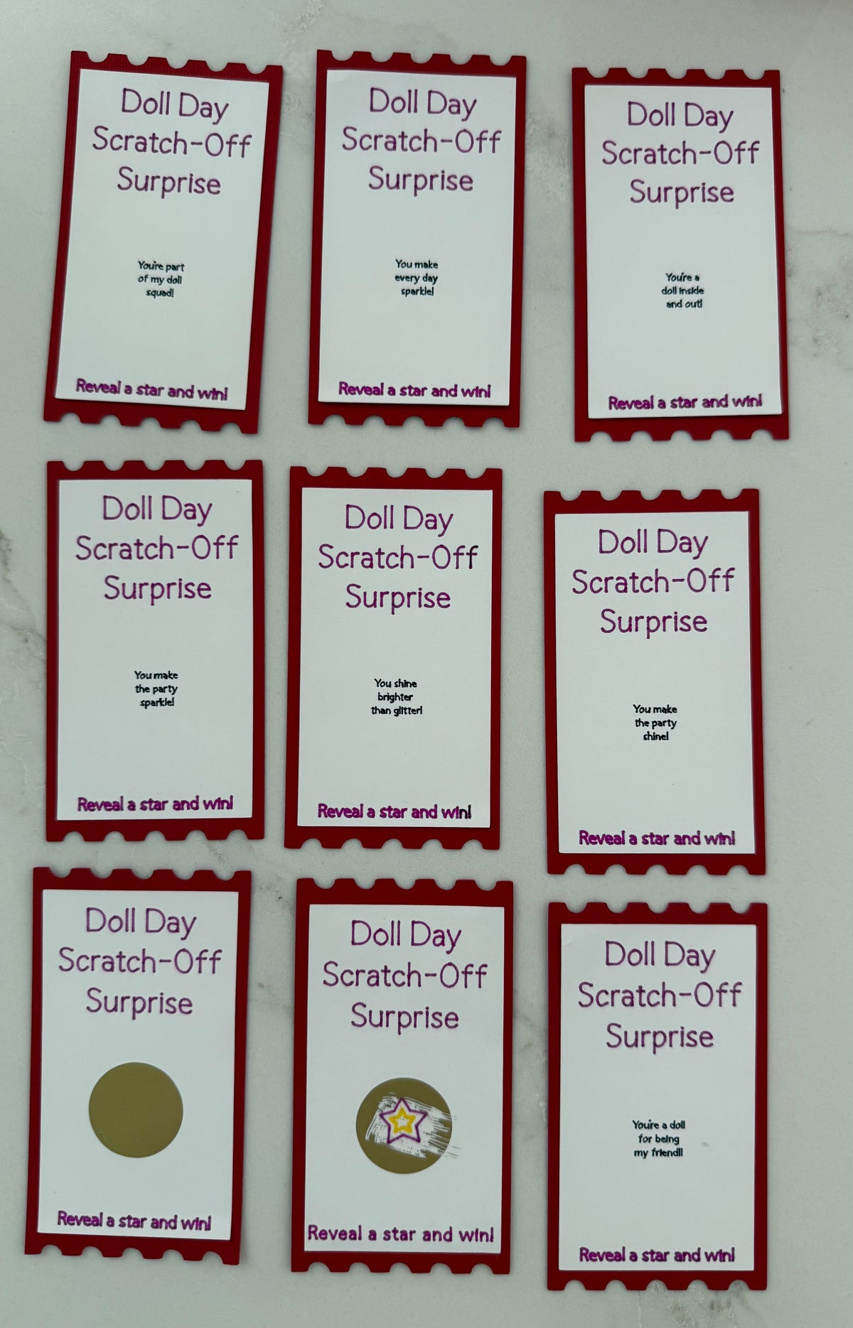 Doll‑Day Mystery Cards